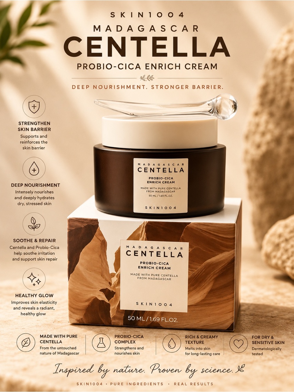 SKIN1004 Madagascar Centella ProBio-Cica Enrich Cream